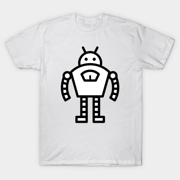 Cartoon Robot Android Icon T-Shirt by AustralianMate